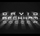 David Beckham Soccer Title Screen